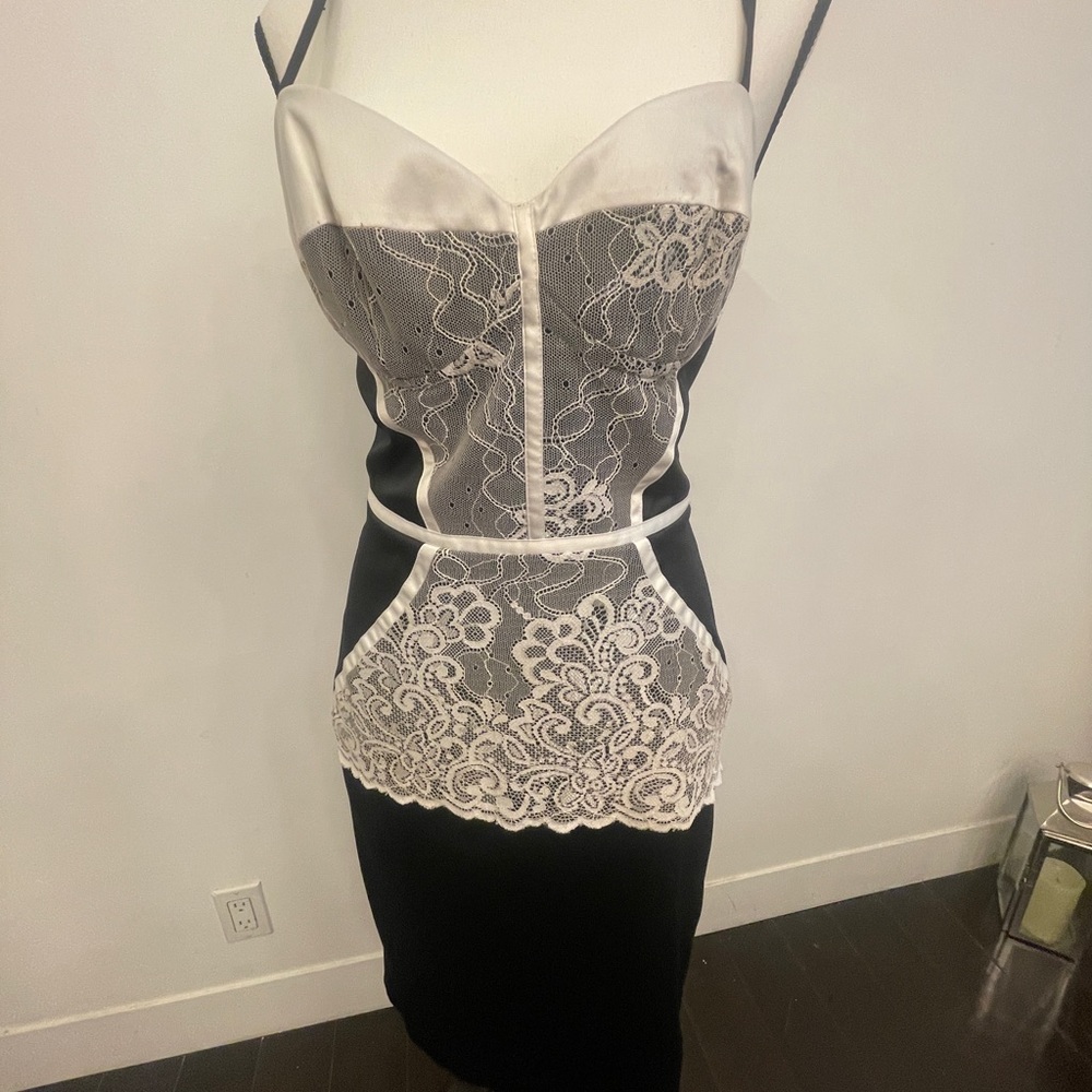 Roberto Cavalli lace print dress
